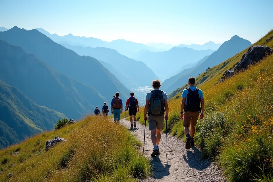 Randonnée guidée sur les sentiers alpins près d'Annecy